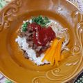 Cooksnap dari Marliza Siregar untuk resep Nasi Campur Korea Bibimbap saus gochujang