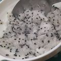 Cooksnap dari Mama Esco untuk resep Mpasi 6 bln menu tunggal "PURE BUAH NAGA"