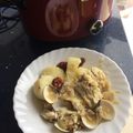 El cooksnap de Adrián 🇮🇨🇪🇸 cuando hizo Merluza en salsa con almejas (Crock Pot).