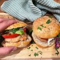 Lisa's cooksnap of when they made Garnelenburger mit Limetten Chili Mayonnaise.
