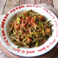 Cooksnap dari Asri Suwasani untuk resep Tumis Pedas Kembang Genjer, Kacang Panjang Plus Tauco Sedap