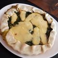El cooksnap de Jae Acosta cuando hizo Tarta de espinaca con queso gratinado.