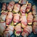 Roger Searle's cooksnap of when they made Bacon wrapped jalapeno poppers.
