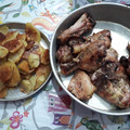 El cooksnap de gaby cuando hizo Pollo al horno con papas.