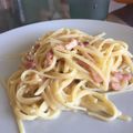 El cooksnap de Sara PA cuando hizo Pasta a la carbonara clásica.