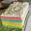 Cooksnap dari Resti Dwi Minarni untuk resep Rainbow Cake Kukus Ny.Liem