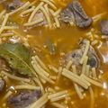 El cooksnap de Eva Moreno cuando hizo Fideos con costillas de cerdo.
