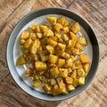 Liam's cooksnap of when they made Batata harra - Lebanese spicy potato.