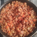 El cooksnap de Taly cuando hizo Picadillo.