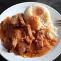 El cooksnap de Maria Elena Acuña cuando hizo Lomo de cerdo encebollado con tomate.