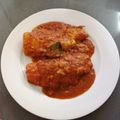 El cooksnap de Mario Atanasio cuando hizo Merluza en salsa de morrón con puerro.