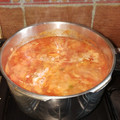 El cooksnap de Cielo Suarez cuando hizo Sopa de tomate 🍅.