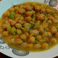 El cooksnap de Maurice Colmener cuando hizo Garbanzos con puerro y apio en olla a presión.