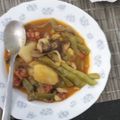 El cooksnap de Laura Fernandez cuando hizo Judías verdes con jamón y setas variadas.