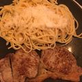 El cooksnap de astrid badia cuando hizo Spaghetti con manteca y carne.