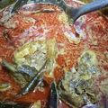 Cooksnap Julia ALeen Aireish semasa beliau membuat Kari Daging kerisik.