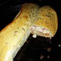 El cooksnap de analia cuando hizo Pan relleno con jamón y queso.