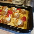 Ancsyka001 Cooksnap-ja, amikor elkészítette a(z) Húsgolyók tejszínnel, burgonyaágyon receptet.