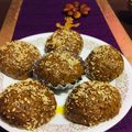 Nayna Shah's cooksnap of when they made Methi Laddoo (Fenugreek Seeds Laddoo).