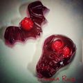 El cooksnap de Silvana Ruiz cuando hizo Gelatinas de Halloween de fresa con frambuesas.