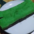 Cooksnap dari Andifa untuk resep Brownies coklat pandan kukus ala Amanda