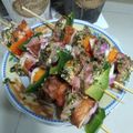 El cooksnap de María Victoria Lenzi cuando hizo Brocheta.