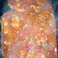 El cooksnap de miki cuando hizo Chuletas de cerdo a la Riojana.