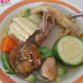 El cooksnap de Esther Soto cuando hizo Caldo de menudencias de pollos en olla de presión.