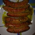 El cooksnap de Rebeca Moreno Hinojosas cuando hizo Salchichas frescas de cerdo con salsa al curry.