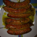 El cooksnap de Rebeca Moreno Hinojosas cuando hizo Salchichas frescas de cerdo con salsa al curry.