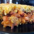 angealbaby's cooksnap of when they made Chili Cheese Dog Casserole ( Taste of Home Kid Cookbook ).