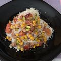 El cooksnap de Marta cuando hizo Fideos de arroz aliñados.