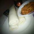 Walies Cuisine 's cooksnap of when they made Pounded yam with egusi soup.