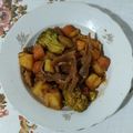 Cooksnap από EleniAV στη συνταγή Μανιτάρια πλευρώτους με μπρόκολο, πατάτες & γλυκοπατάτες