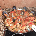 El cooksnap de SuperDesyLaChef cuando hizo Fideuá.