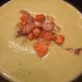 El cooksnap de astrid badia cuando hizo Crema de calabacín y guisantes.