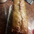 El cooksnap de Aimara Fariña cuando hizo Budín de banana y dulce de leche.