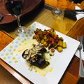 El cooksnap de Marlita Díaz Velásquez cuando hizo Posta Negra al Horno, Champiñones a la Crema y Papas Salteadas.