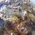 El cooksnap de Cecilia cuando hizo Berenjenas en escabeche.