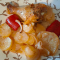 El cooksnap de GOOMER (en salsa verde) cuando hizo Muslos de pollo al horno con cerveza.