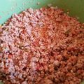 El cooksnap de Beto SantiCer cuando hizo Carne molida con arroz rojo.