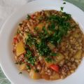 El cooksnap de Isabel Alejandra Nettle Mebus cuando hizo Guiso de mote con papas (Arauco tiene una pena).