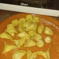 El cooksnap de jacquelin avila cuando hizo Cappelletti rellenos de queso y espinaca.
