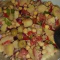 El cooksnap de Sandra cuando hizo Ensalada campera con garbanzos.