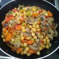 El cooksnap de aromadulce cuando hizo Wok de garbanzos salteados con champiñones y verduras.