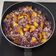 El cooksnap de María cuando hizo Lombarda con arroz, piña y almendras.