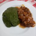 El cooksnap de Maria Paz Dominguez/ @pacitamama en instagram cuando hizo Puré de acelgas o espinacas sin lácteos.
