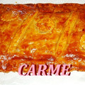 El cooksnap de carme castillo cuando hizo Empanada gallega.