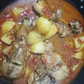 El cooksnap de Alexis ureña cuando hizo Pollo en Salsa de Tomate con Papas.