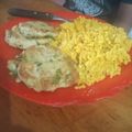 El cooksnap de Tomas Parals cuando hizo 🐟 Súper Hamburguesas de Merluza con: Verdeo y Pimiento Verde😛.